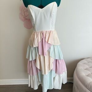 Vintage 1980’s strapless dress